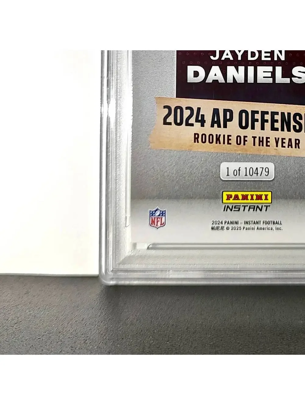 Jayden Daniels 2024 Panini NFL AP Offensive Rookie of the Year Commanders PSA 10